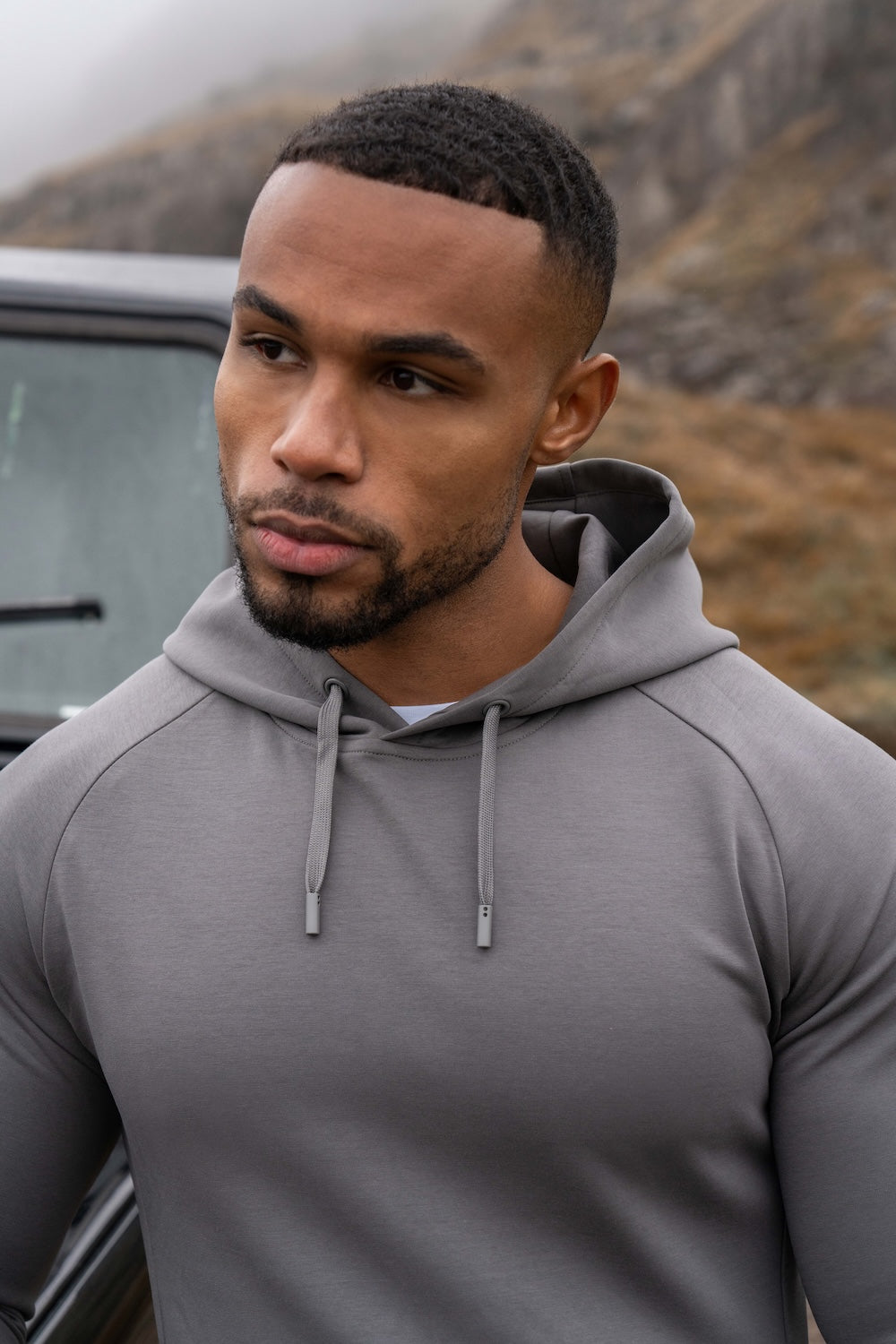 Interlock Hoodie Sweat in Graphite