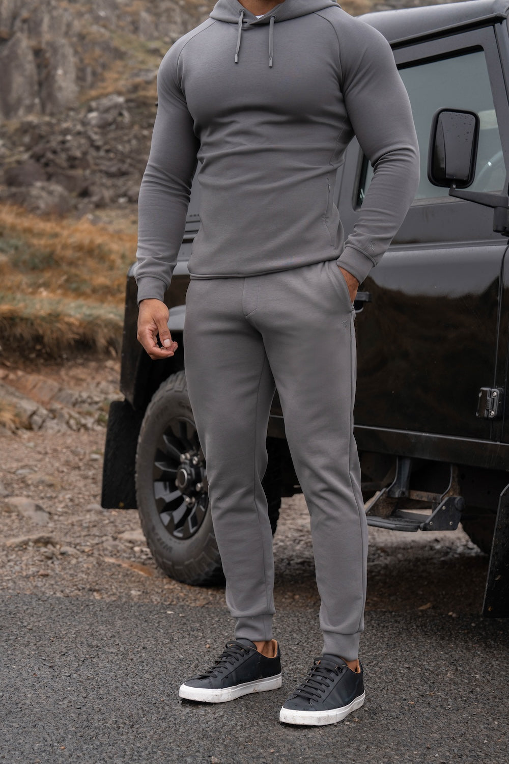 Interlock Sweat Jogger in Graphite