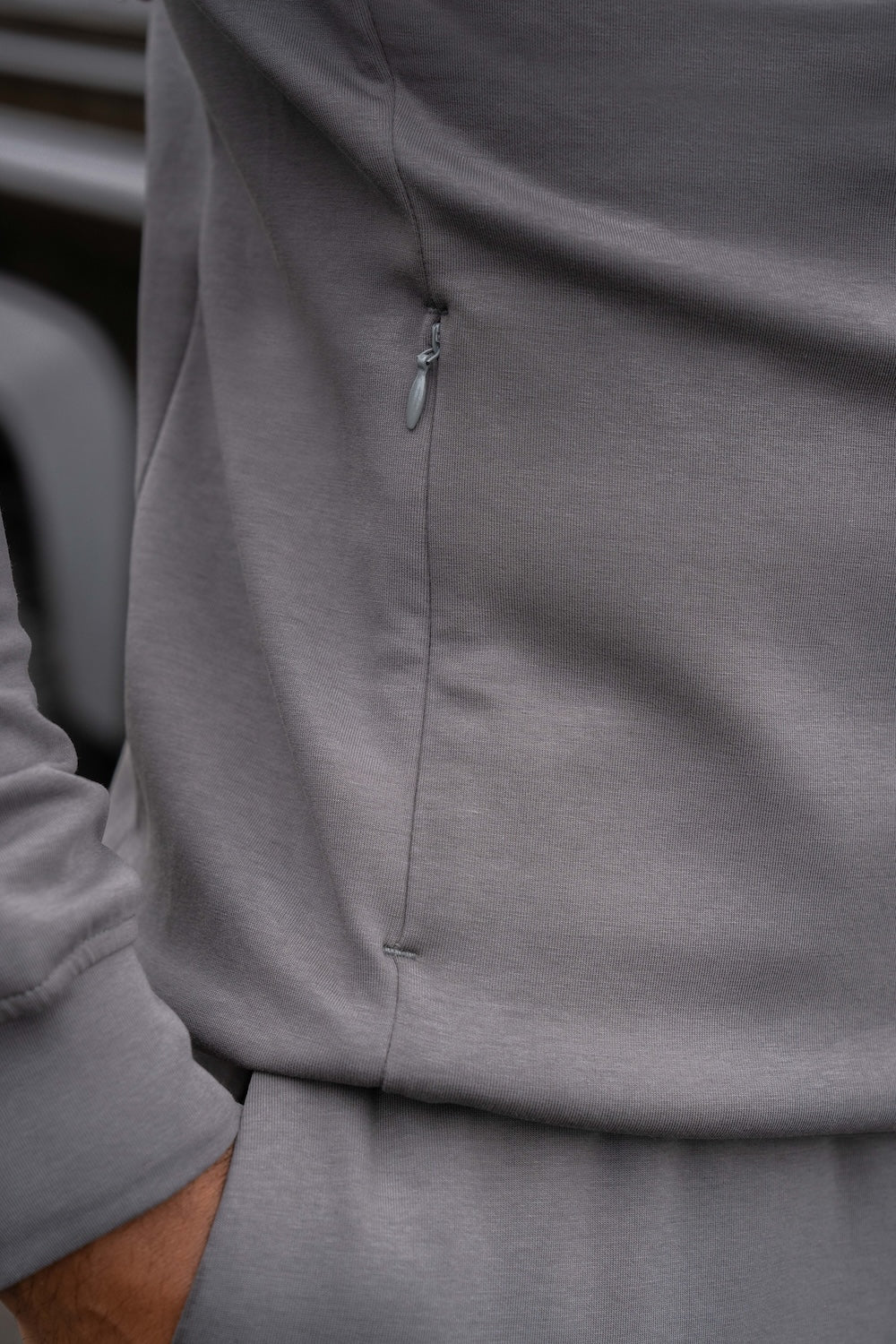 Interlock Hoodie Sweat in Graphite