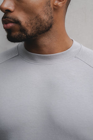 Mock Neck T-Shirt in Mink - TAILORED ATHLETE - ROW