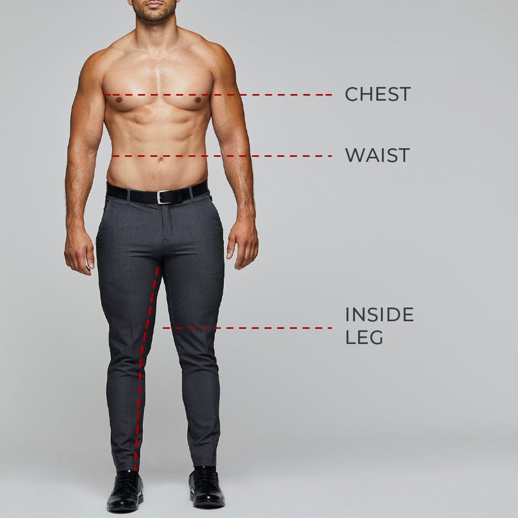 Sizing guide image displaying accurate and clear measurements for selecting the perfect fit