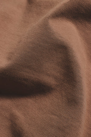 Muscle Fit V Neck in Soft Walnut