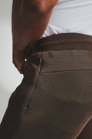 Luxe Sweat Smart Joggers in Chocolate