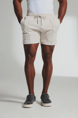 Luxe Sweat Shorts in Chalk