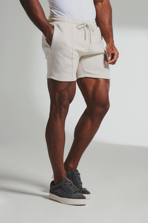 Luxe Sweat Shorts in Chalk