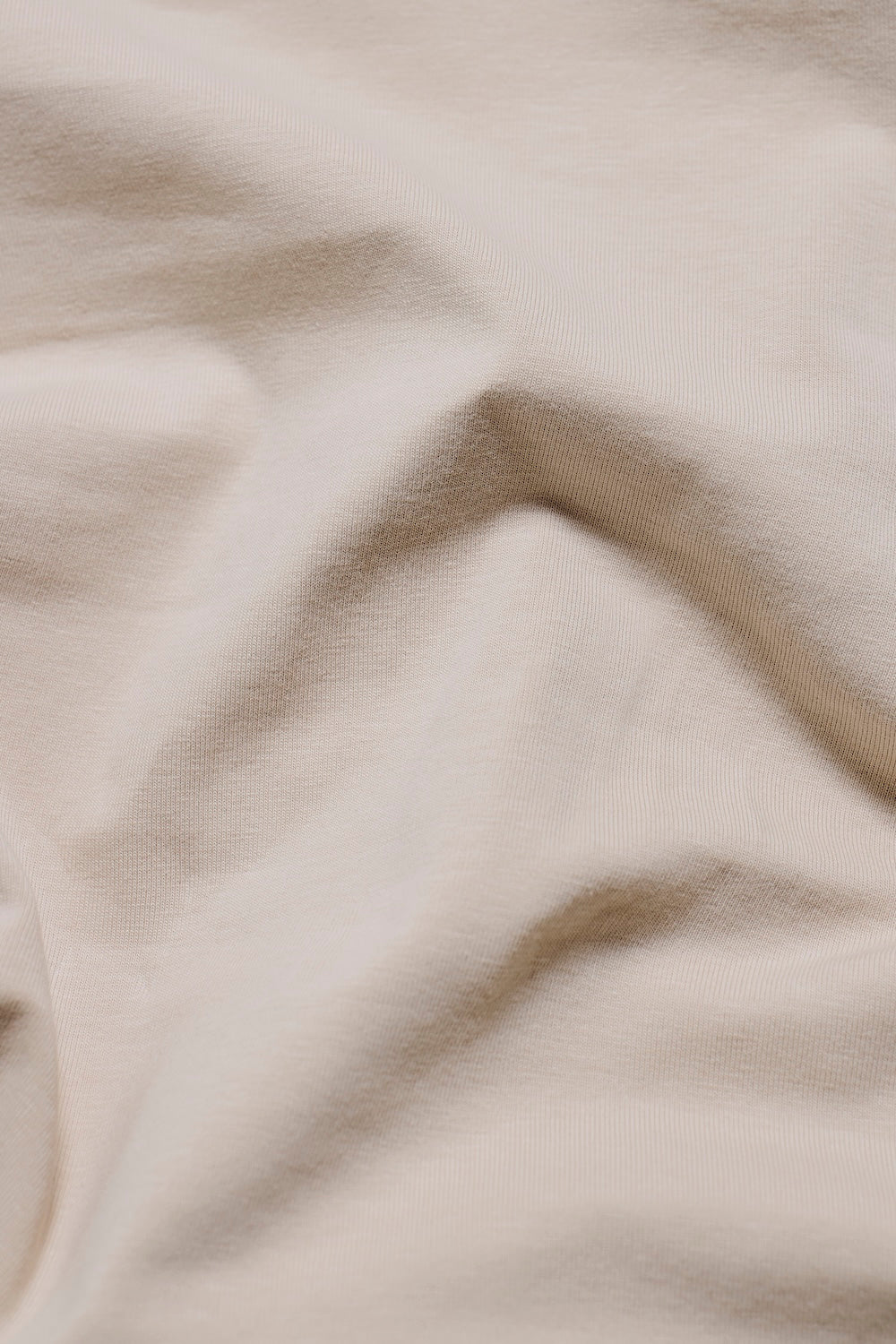 Tipped Zip Neck Polo in Stone and Mocha