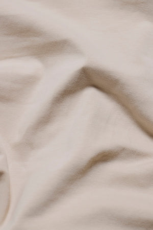 Tipped Zip Neck Polo in Stone and Mocha