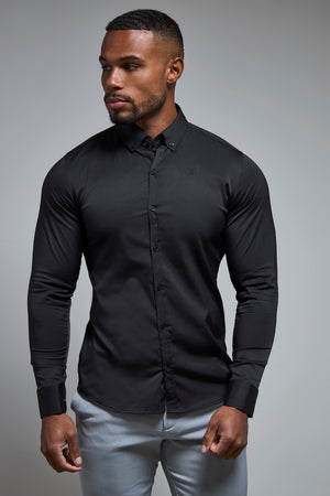 Muscle Fit Signature Shirt 2.0 in Black