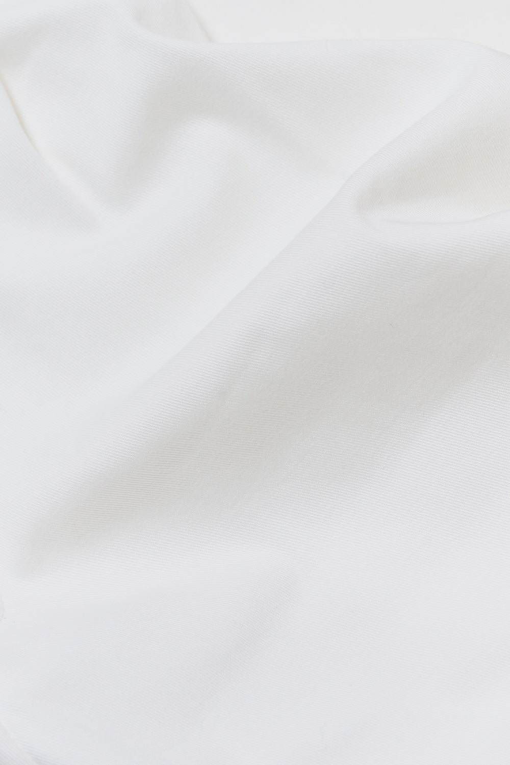 Smart Pleated Cotton Side Adjust Shorts in White