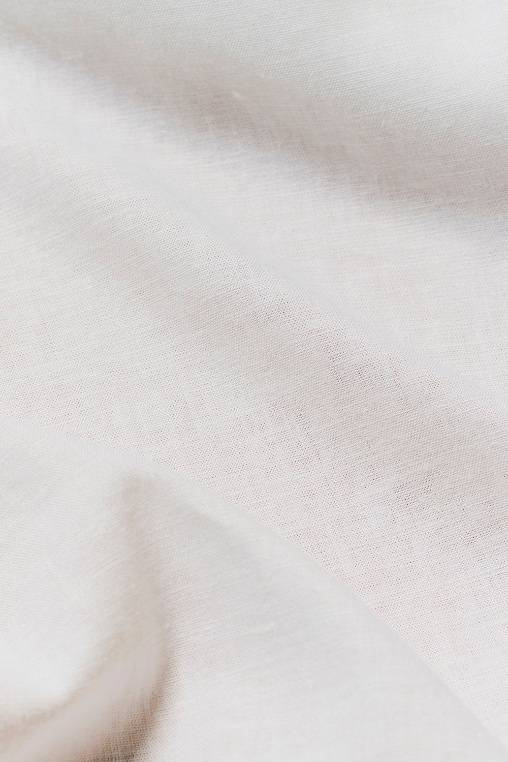 Stretch Linen Blend Cuban Collar Shirt in White