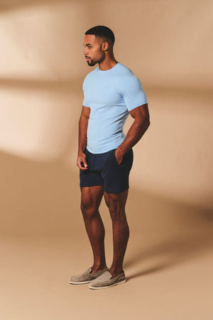 Muscle Fit T-Shirt in Pale Blue