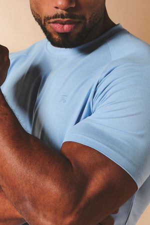 Muscle Fit T-Shirt in Pale Blue