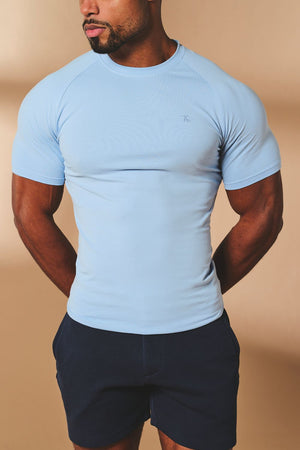 Muscle Fit T-Shirt in Pale Blue