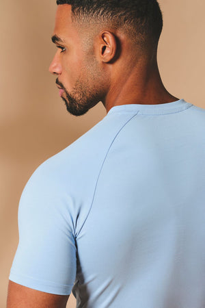 Muscle Fit T-Shirt in Pale Blue