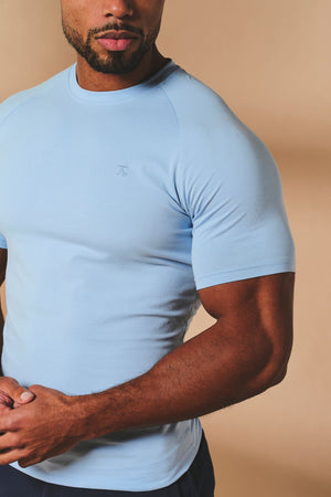 Muscle Fit T-Shirt in Pale Blue