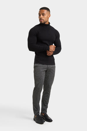 Supersoft Roll Neck in Black - TAILORED ATHLETE - ROW