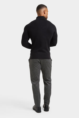 Supersoft Roll Neck in Black - TAILORED ATHLETE - ROW