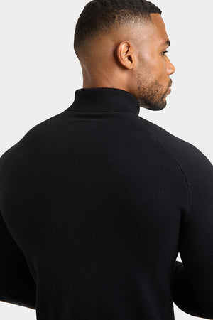 Supersoft Roll Neck in Black - TAILORED ATHLETE - ROW