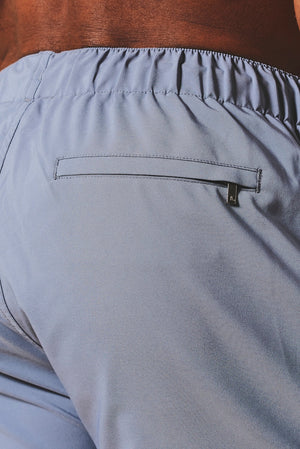 Quick Dry Plain Swim Shorts in Soft Blue