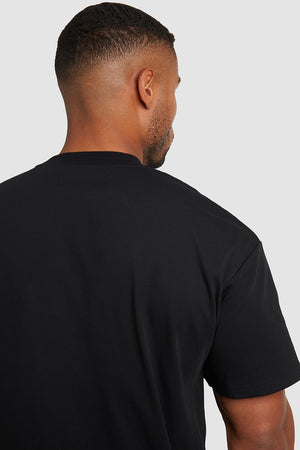 Boxy Fit T-Shirt in Black - TAILORED ATHLETE - ROW
