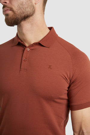 Muscle Fit Polo Shirt in Chestnut - TAILORED ATHLETE - ROW