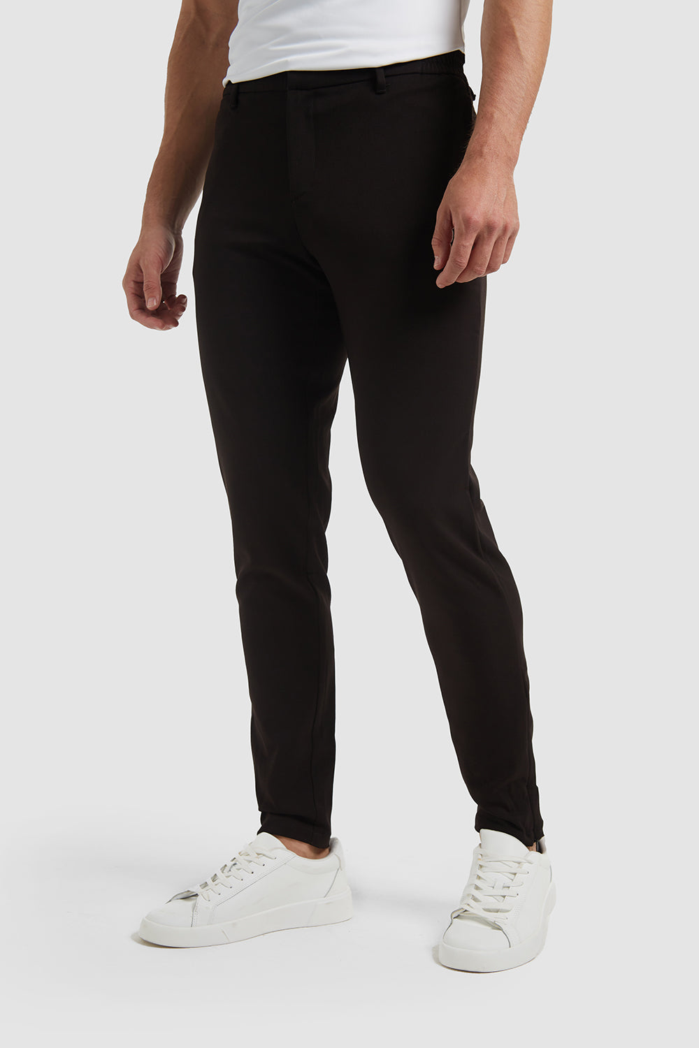 Smart Performance Trousers in Black - TAILORED ATHLETE - ROW
