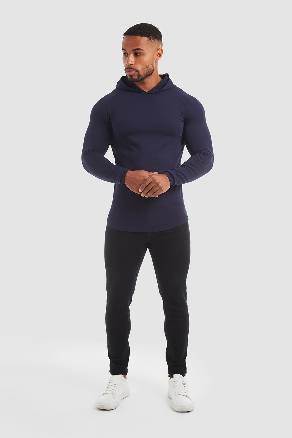 Hooded Top (LS) in True Navy - TAILORED ATHLETE - ROW