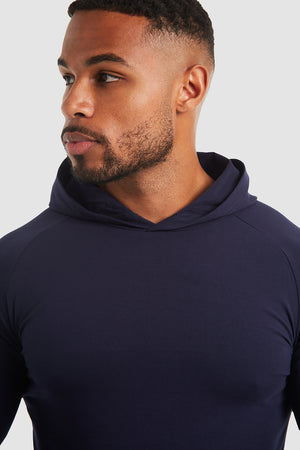 Hooded Top in True Navy - TAILORED ATHLETE - ROW