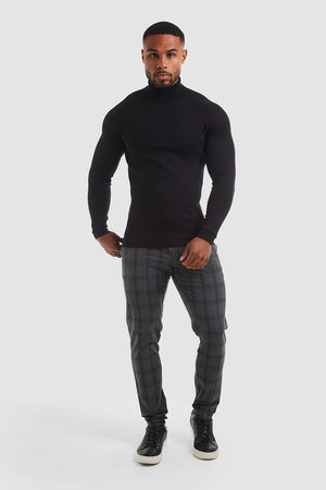Super Soft Roll Neck in Black - TAILORED ATHLETE - ROW