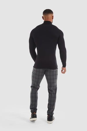 Super Soft Roll Neck in Black - TAILORED ATHLETE - ROW