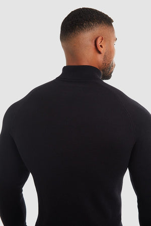 Super Soft Roll Neck in Black - TAILORED ATHLETE - ROW