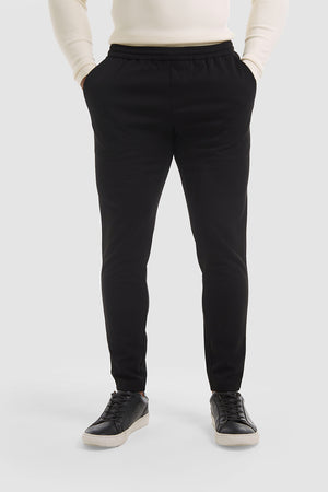 Smart Jersey Joggers in Black - TAILORED ATHLETE - ROW