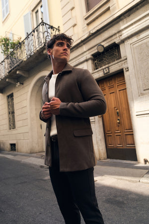 Car Coat in Mocha