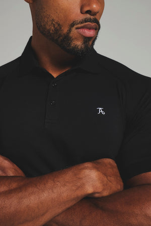 Muscle Fit Polo Shirt in Black