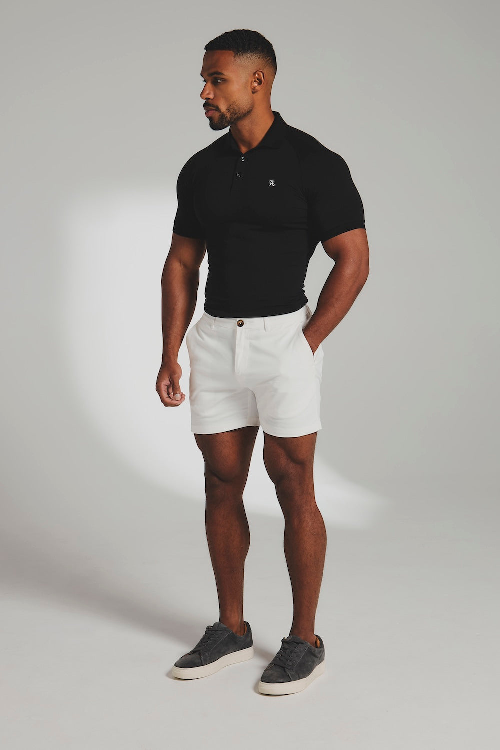 Muscle Fit Polo Shirt in Black