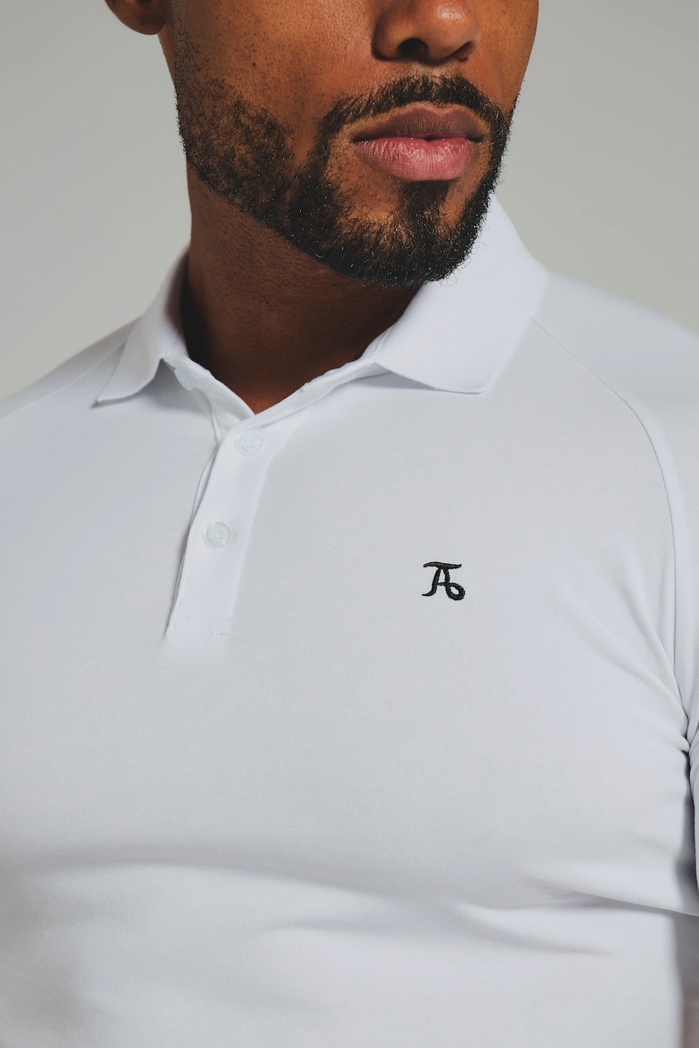 Muscle Fit Polo Shirt in White
