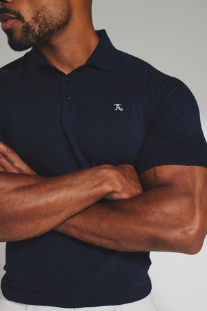 Muscle Fit Polo Shirt in True Navy