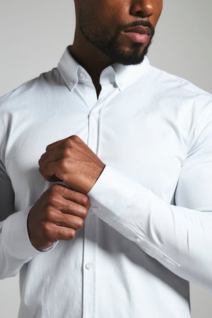 Muscle Fit Signature Shirt 2.0 in White
