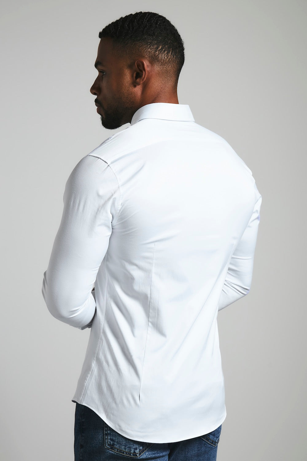 Muscle Fit Signature Shirt 2.0 in White