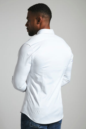 Muscle Fit Signature Shirt 2.0 in White