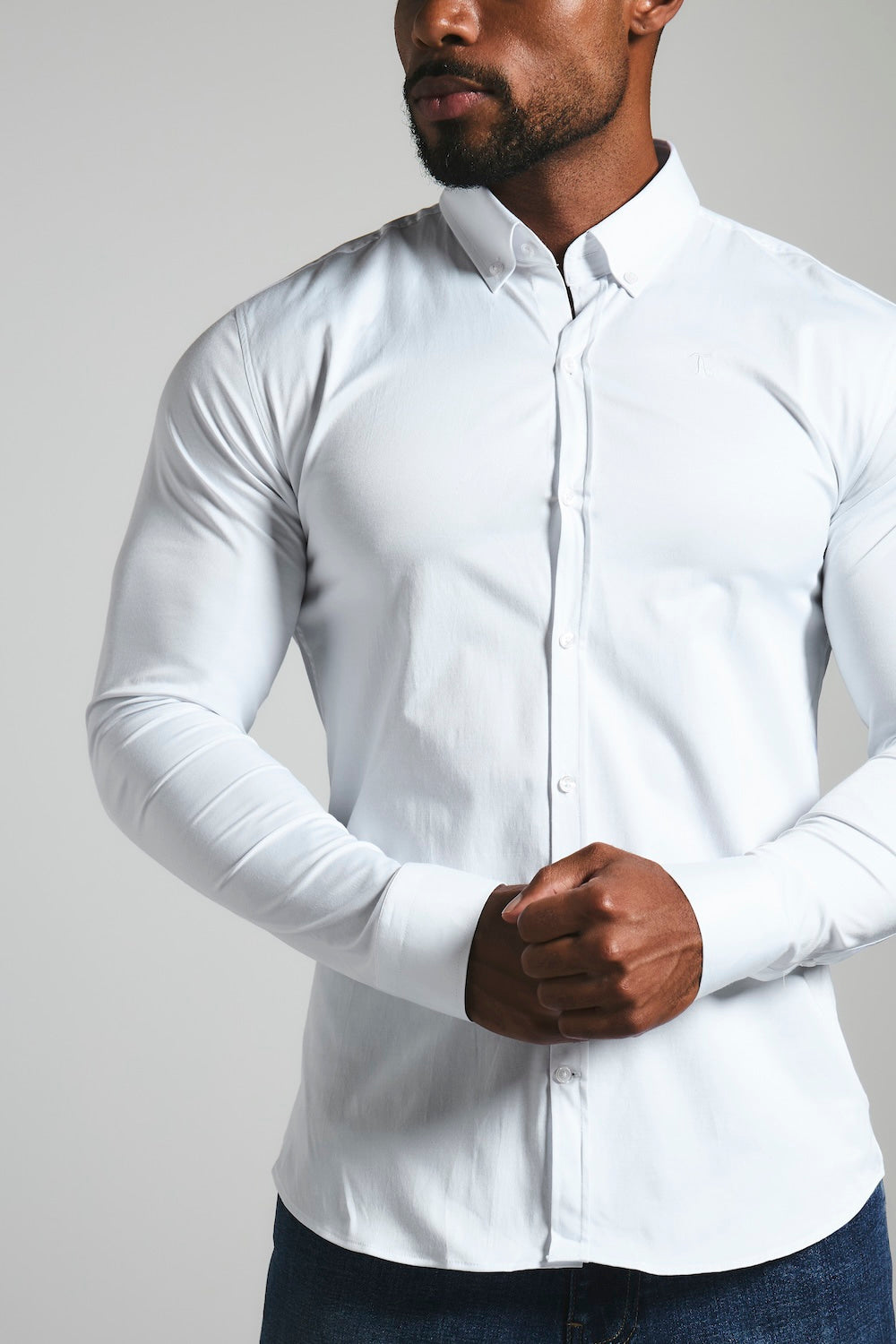 Muscle Fit Signature Shirt 2.0 in White