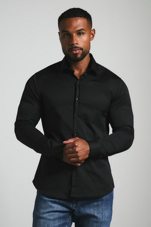 Muscle Fit Signature Shirt 2.0 in Black