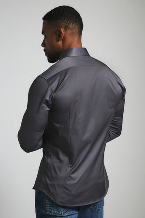 Muscle Fit Signature Shirt 2.0 in Grey