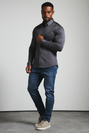 Muscle Fit Signature Shirt 2.0 in Grey