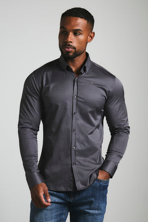 Muscle Fit Signature Shirt 2.0 in Grey