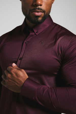 Muscle Fit Signature Shirt 2.0 in Burgundy