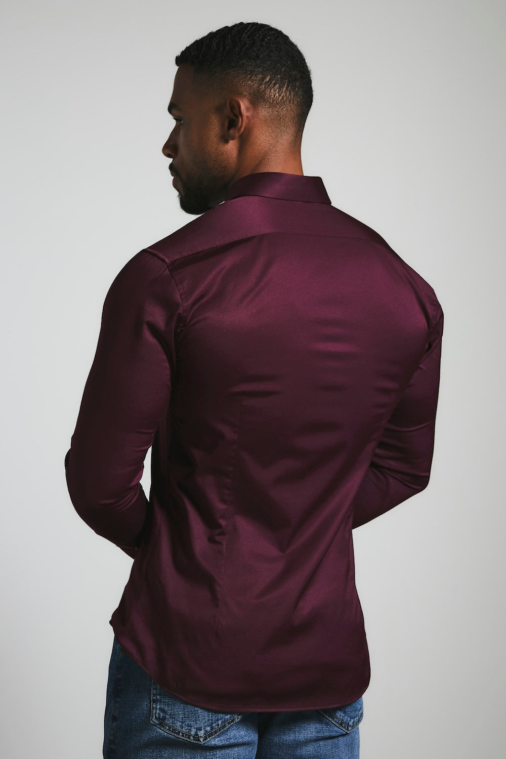 Muscle Fit Signature Shirt 2.0 in Burgundy