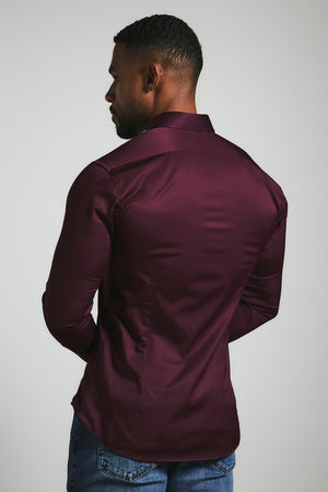 Muscle Fit Signature Shirt 2.0 in Burgundy