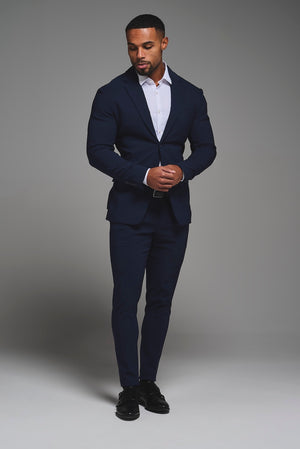 True Muscle Fit Tech Suit Jacket in Navy