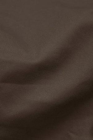 Muscle Fit Cotton Stretch Chino Trousers in Dark Taupe